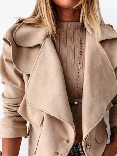 Alice™ | Apricot Button-Down Coat