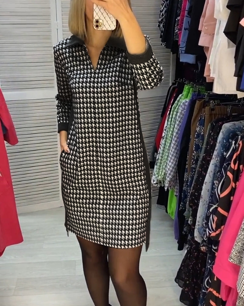 Ayla™ | Chic Checked Dress