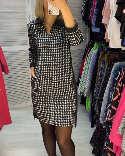 Ayla™ | Chic Checked Dress