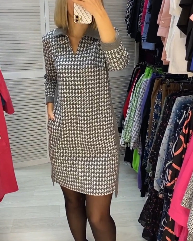 Ayla™ | Chic Checked Dress