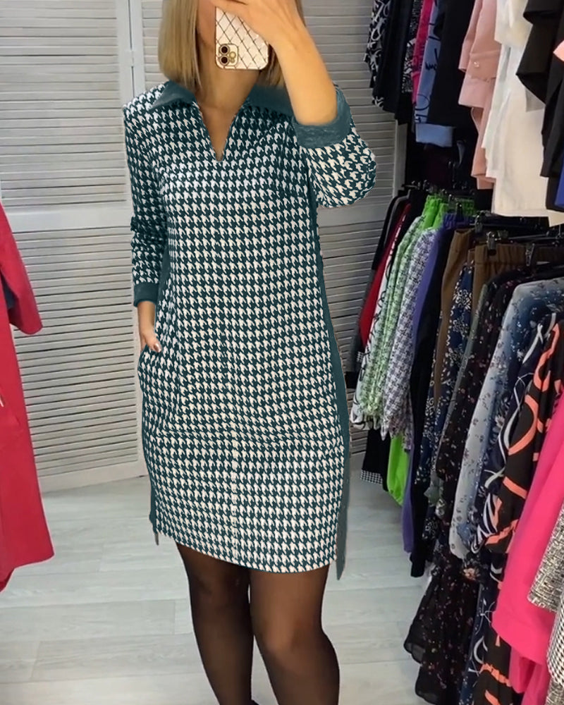 Ayla™ | Chic Checked Dress