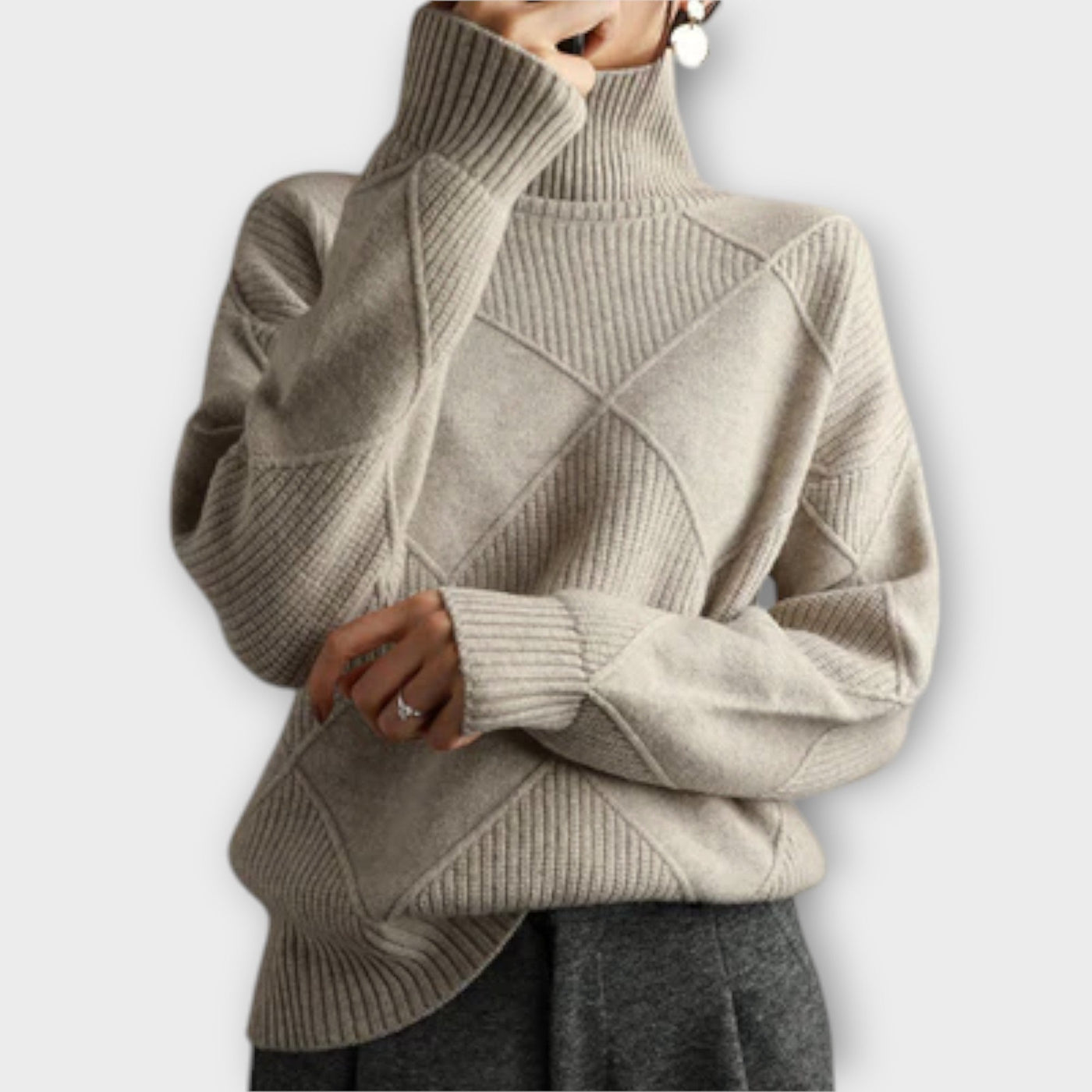 Ivanna™ | Cozy Cashmere Turtleneck Sweater