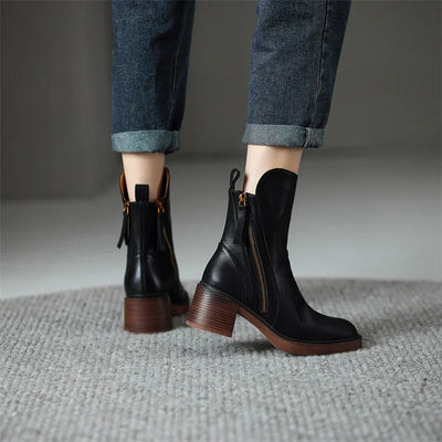 Eileen™ | Leather Ankle Boots For Women