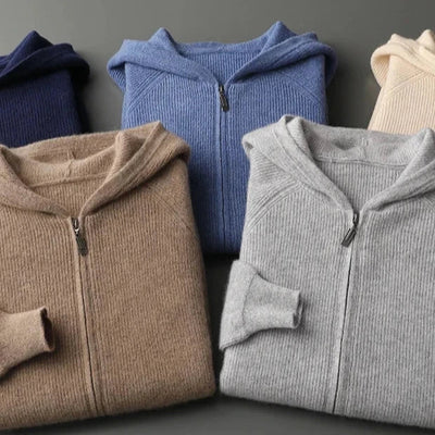 Jeffrey™ | Merino Wool Zip-Up Sweater