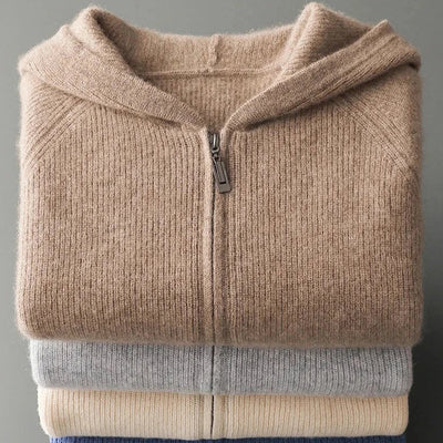 Jeffrey™ | Merino Wool Zip-Up Sweater