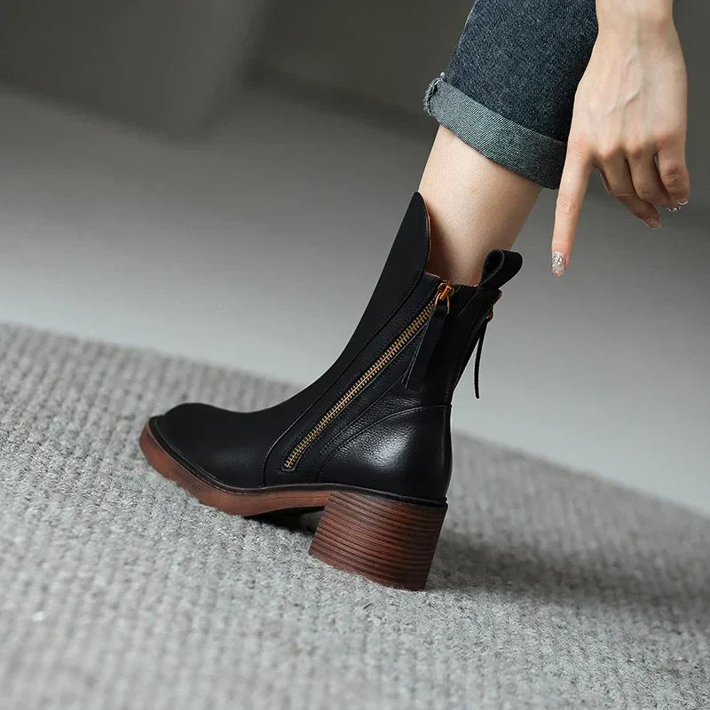 Eileen™ | Leather Ankle Boots For Women