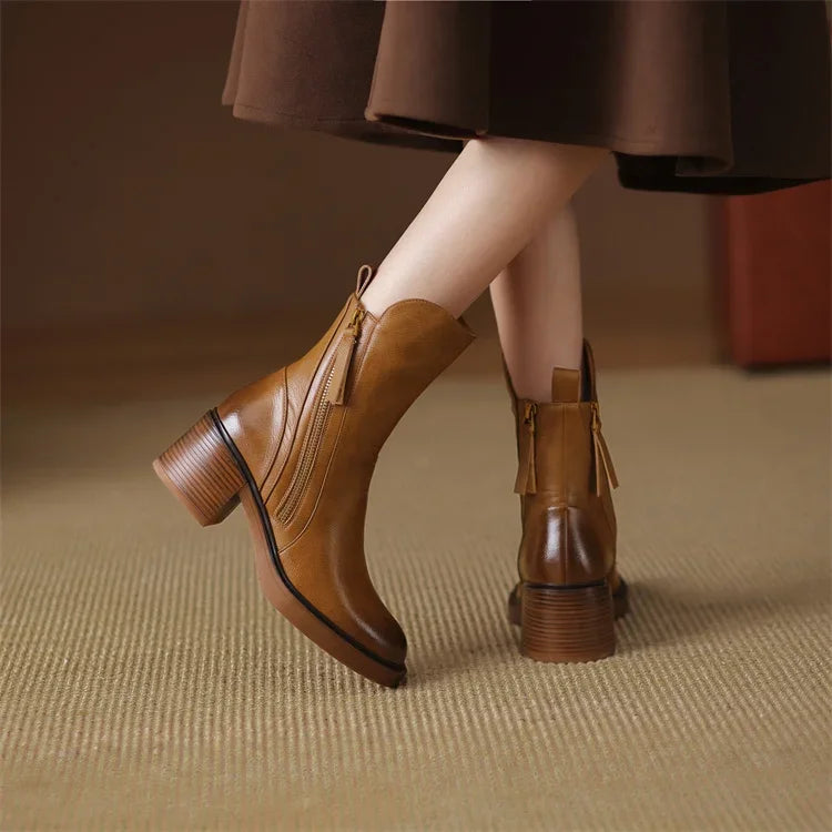 Eileen™ | Leather Ankle Boots For Women