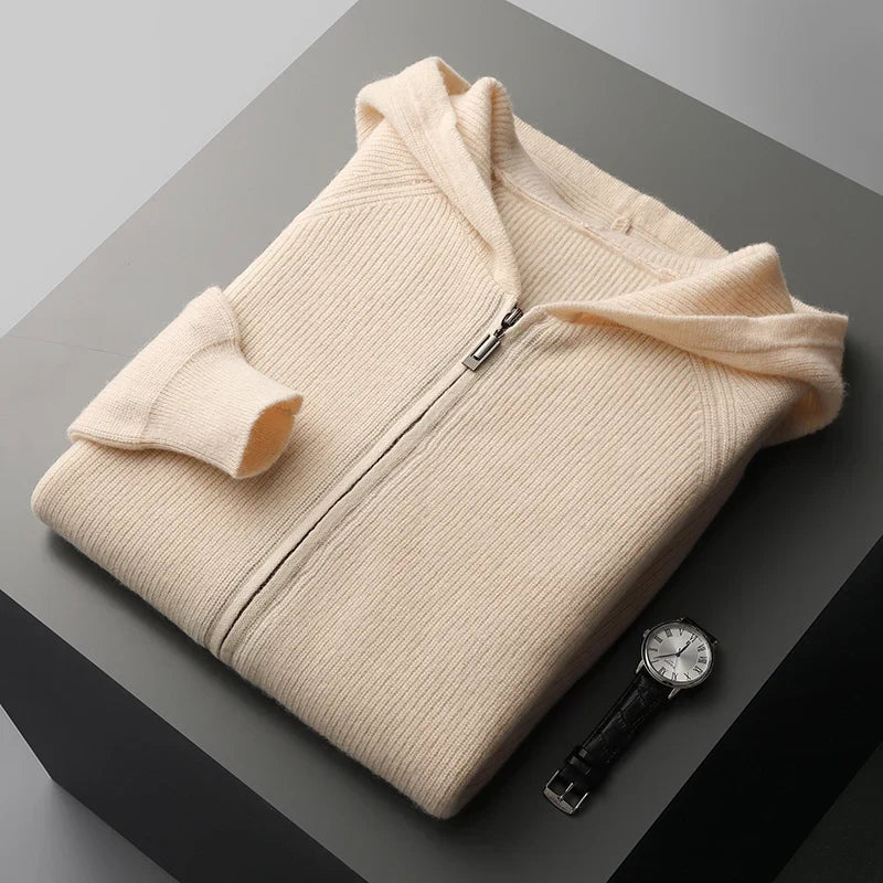 Jeffrey™ | Merino Wool Zip-Up Sweater