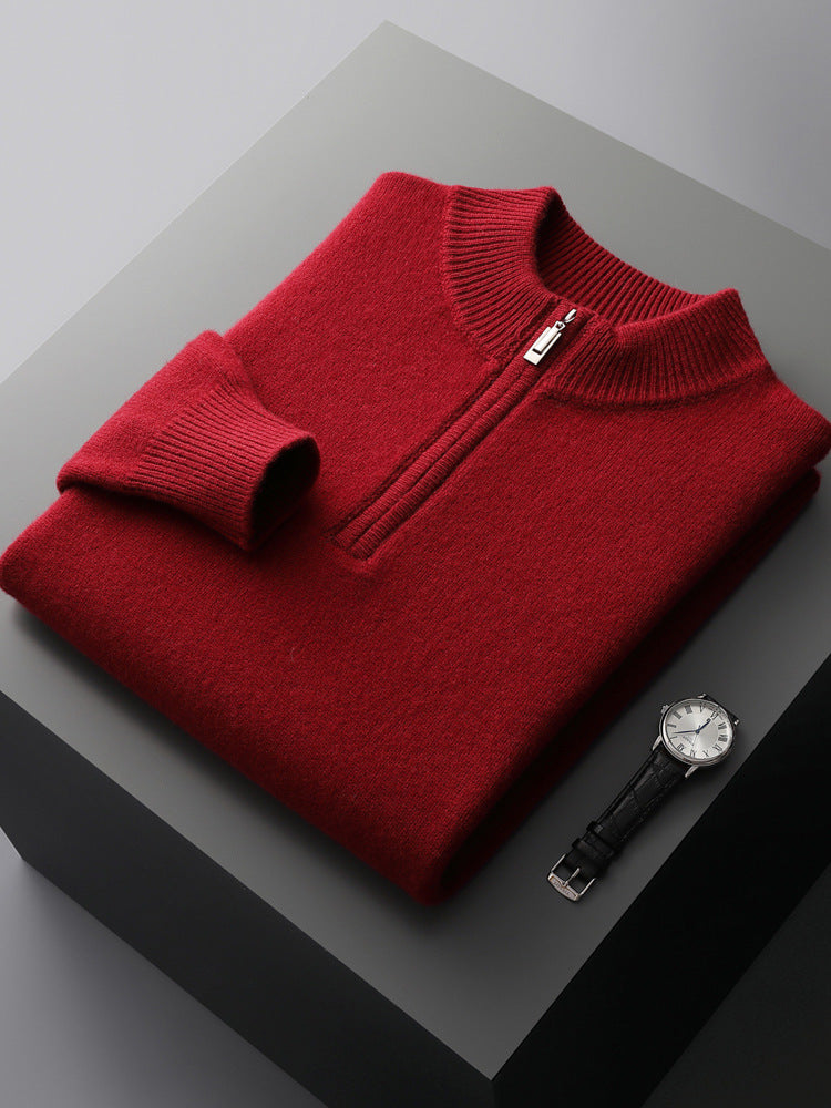 Michael™ | Cashmere Half Zip Sweater