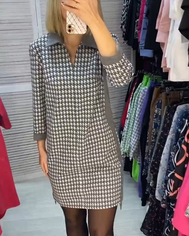 Ayla™ | Chic Checked Dress