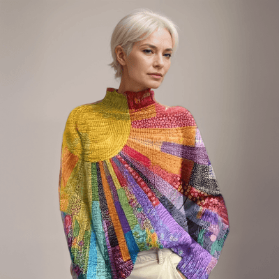 Melanie™ | Colorful Turtleneck Sweater