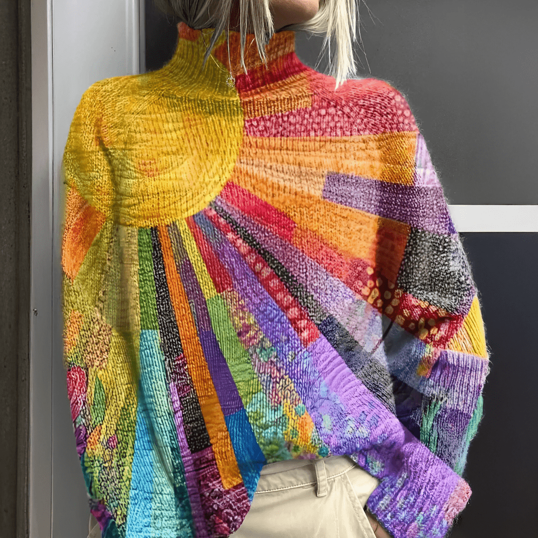 Melanie™ | Colorful Turtleneck Sweater